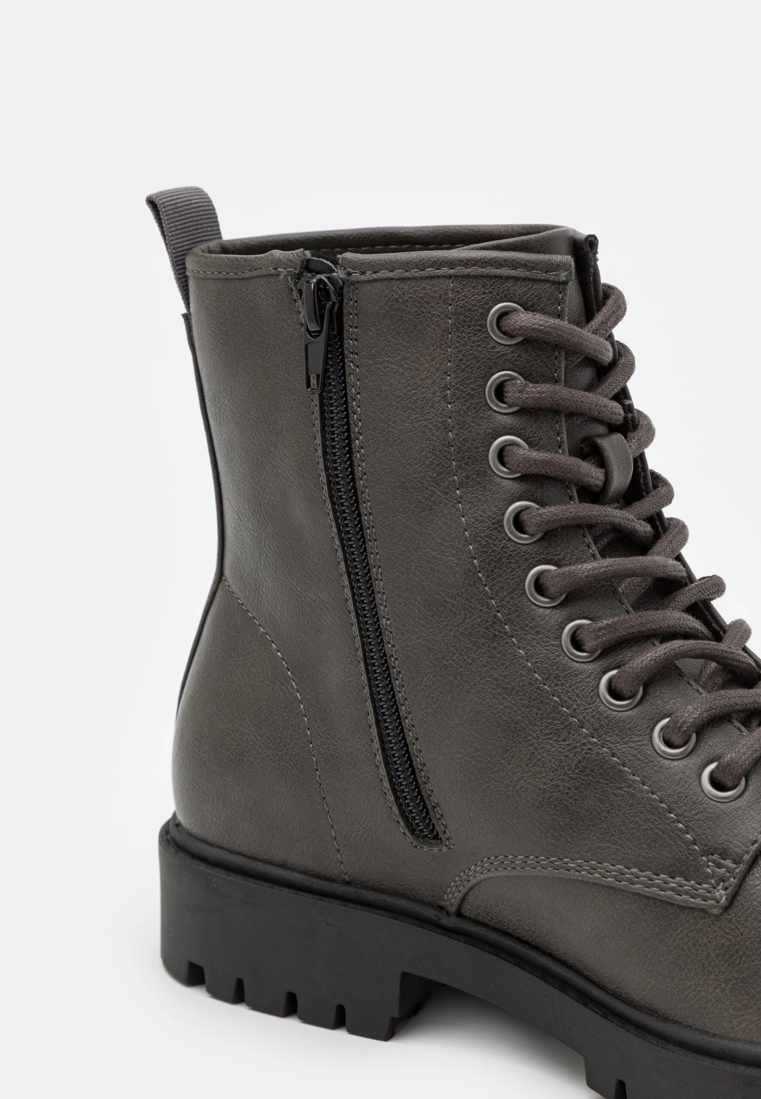 Pier One Unisex - Stivaletti Stringati - Grey 8 Pier One Unisex - Stivaletti Stringati - Grey - immagine 6