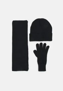 Pier One Set Unisex - Sciarpa - Black